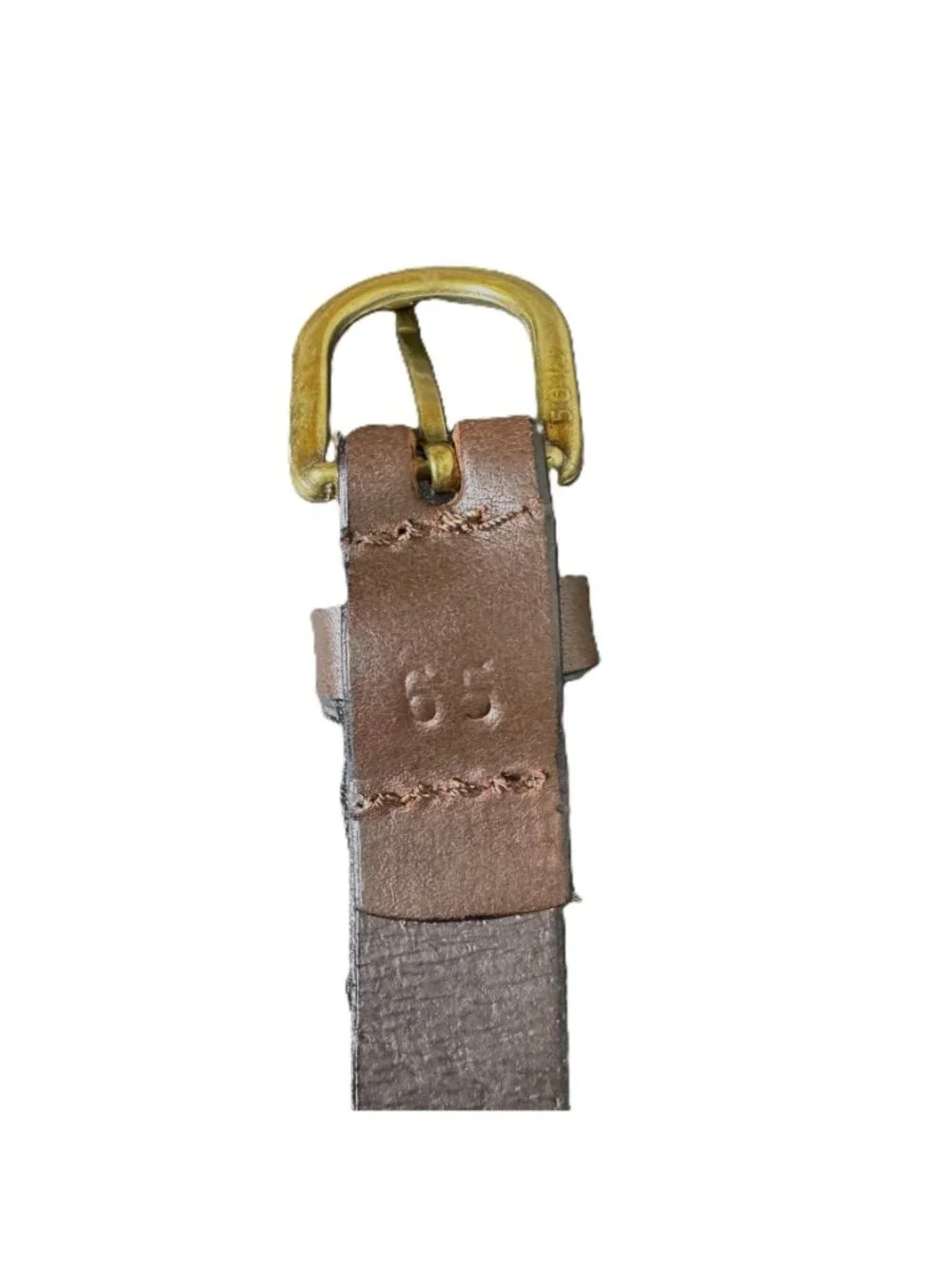 Arandu Kids Blue & Red Woven Brown Skinny Pampas Polo Belt, Size 65
